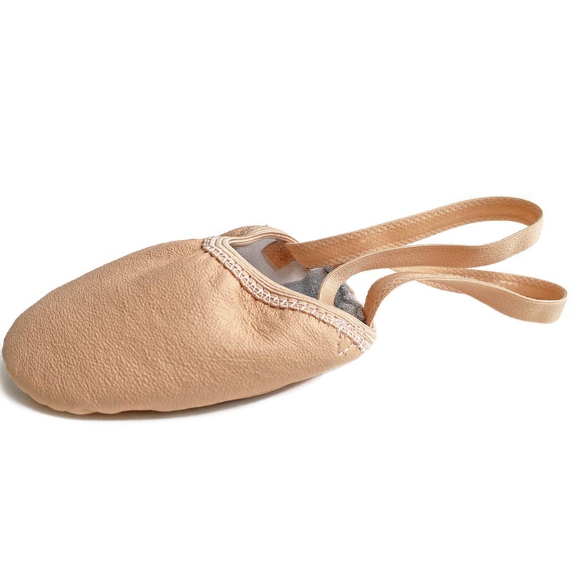 DANCE YOU DANCEYOU Pirouette Lyrical Leather Half Sole Ballet Jazz Contemporary Practice Turning Dance Shoes Girls Women Boy Men, Pink, S - Image 2